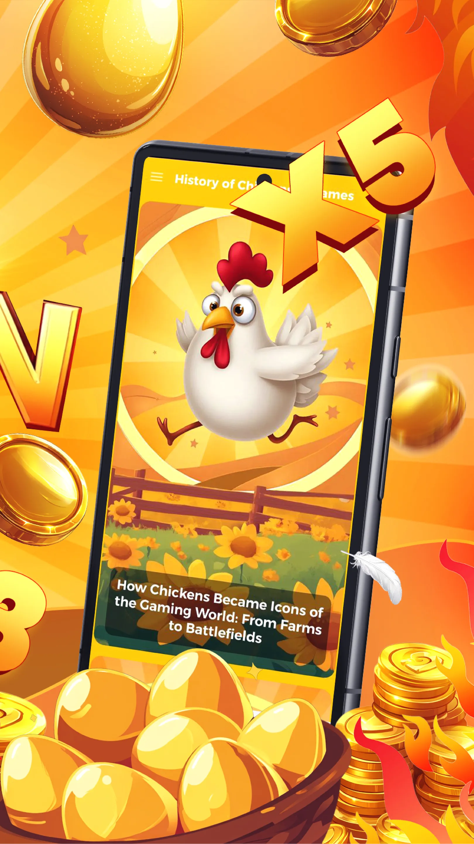 Crazy Chicken Rush | Indus Appstore | Screenshot