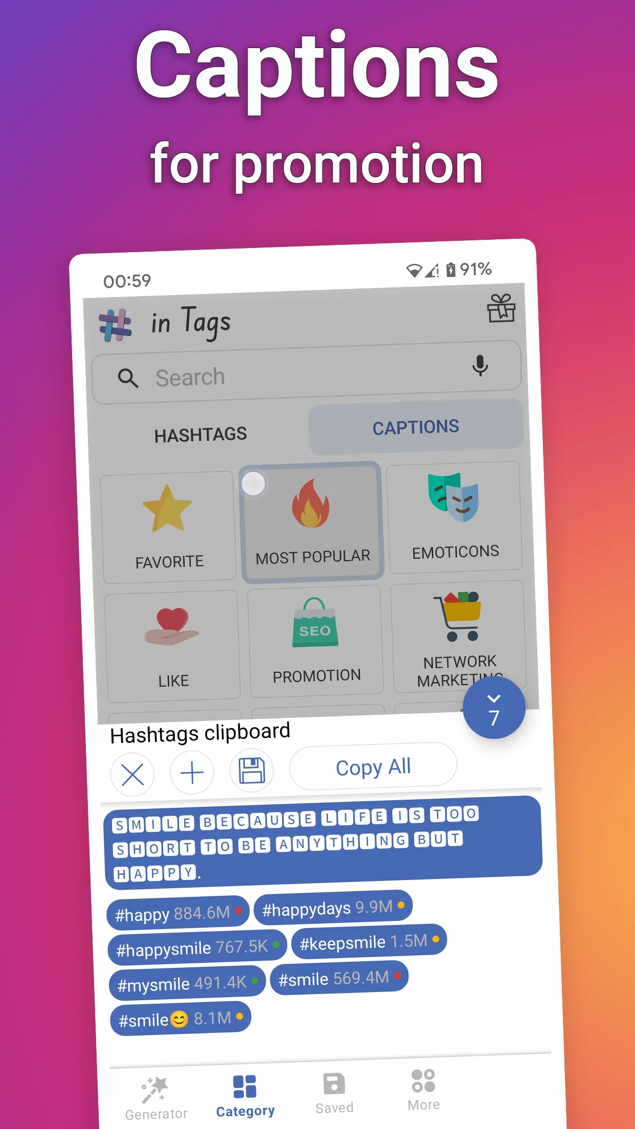 in Tags - AI Hashtag generator | Indus Appstore | Screenshot