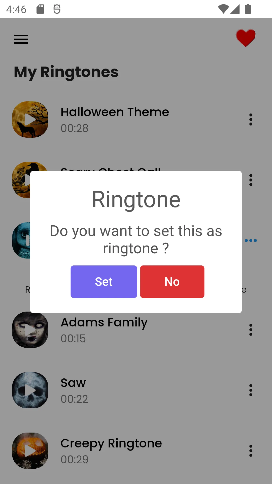 Scary Ringtones and Sounds | Indus Appstore | Screenshot