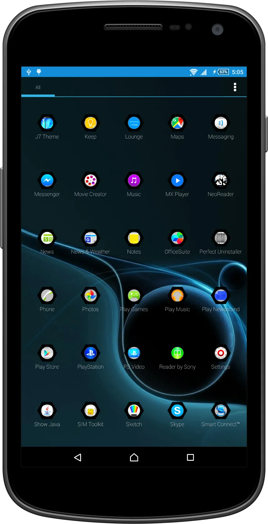 Black Crystal Theme & Launcher | Indus Appstore | Screenshot