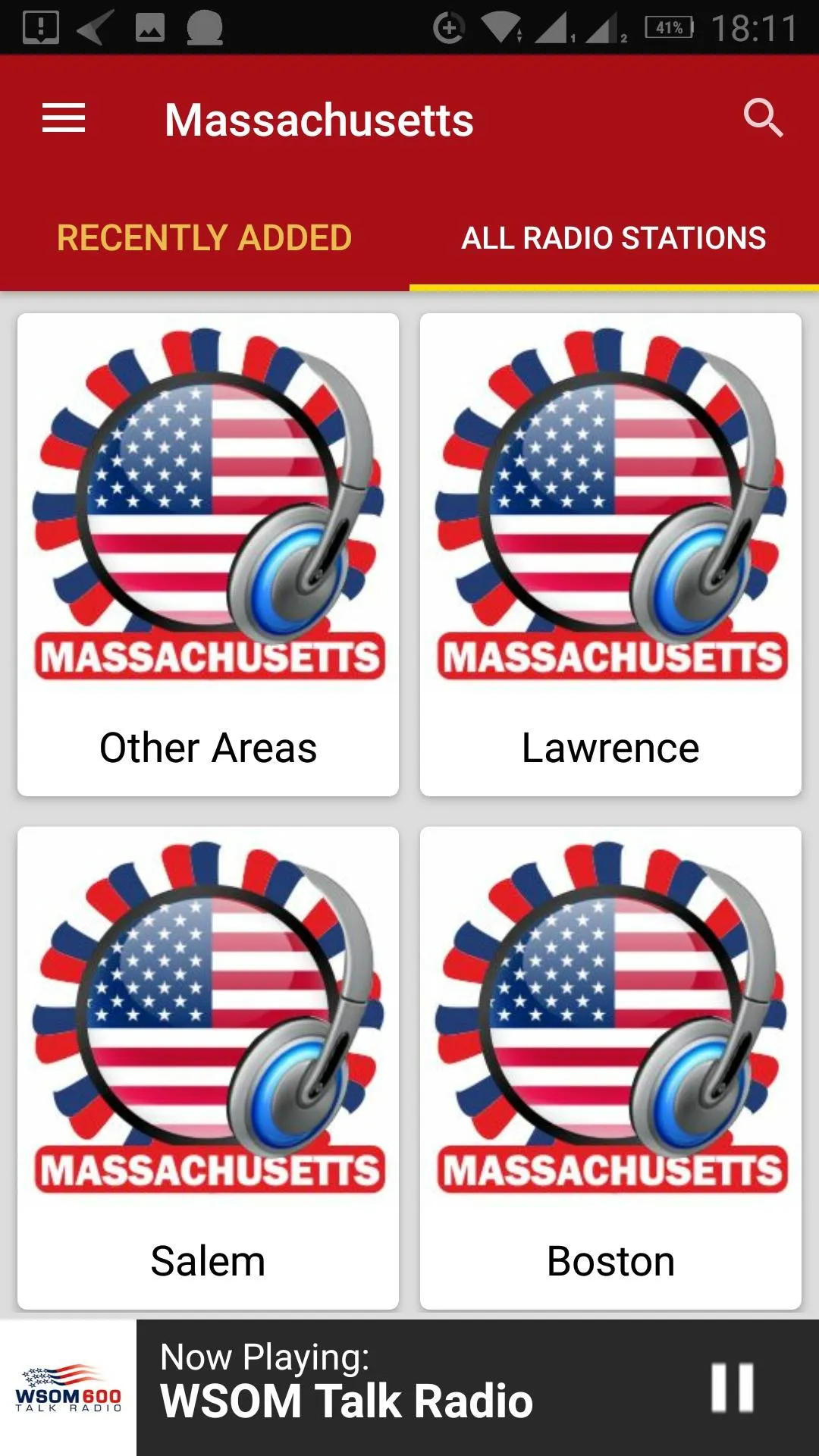 Massachusetts Radio Stations | Indus Appstore | Screenshot