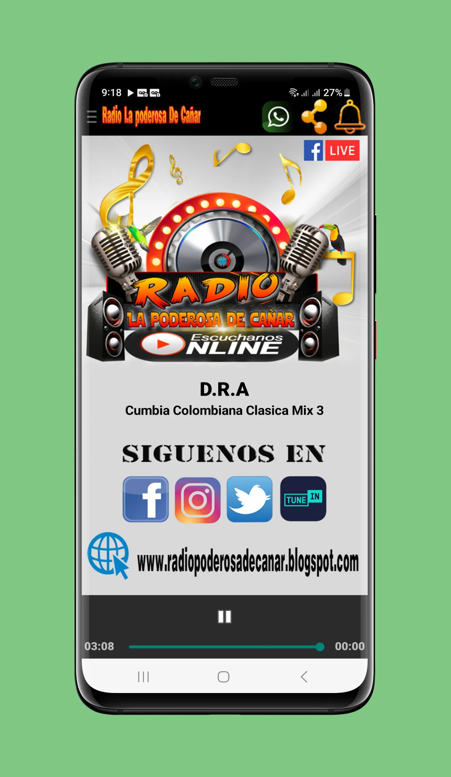 Radio La Poderosa de Cañar | Indus Appstore | Screenshot