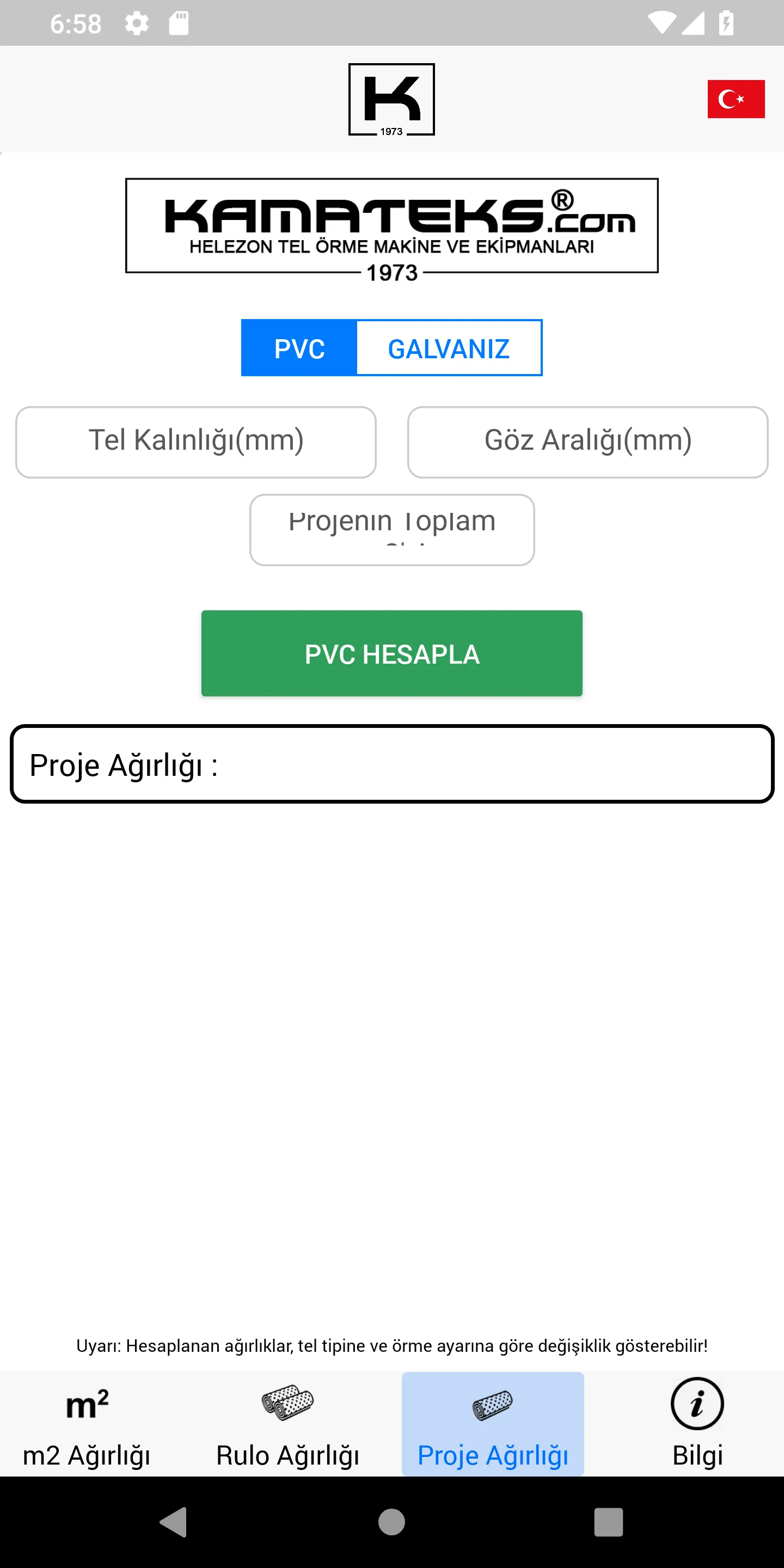 Kamateks - Fence Calculator | Indus Appstore | Screenshot