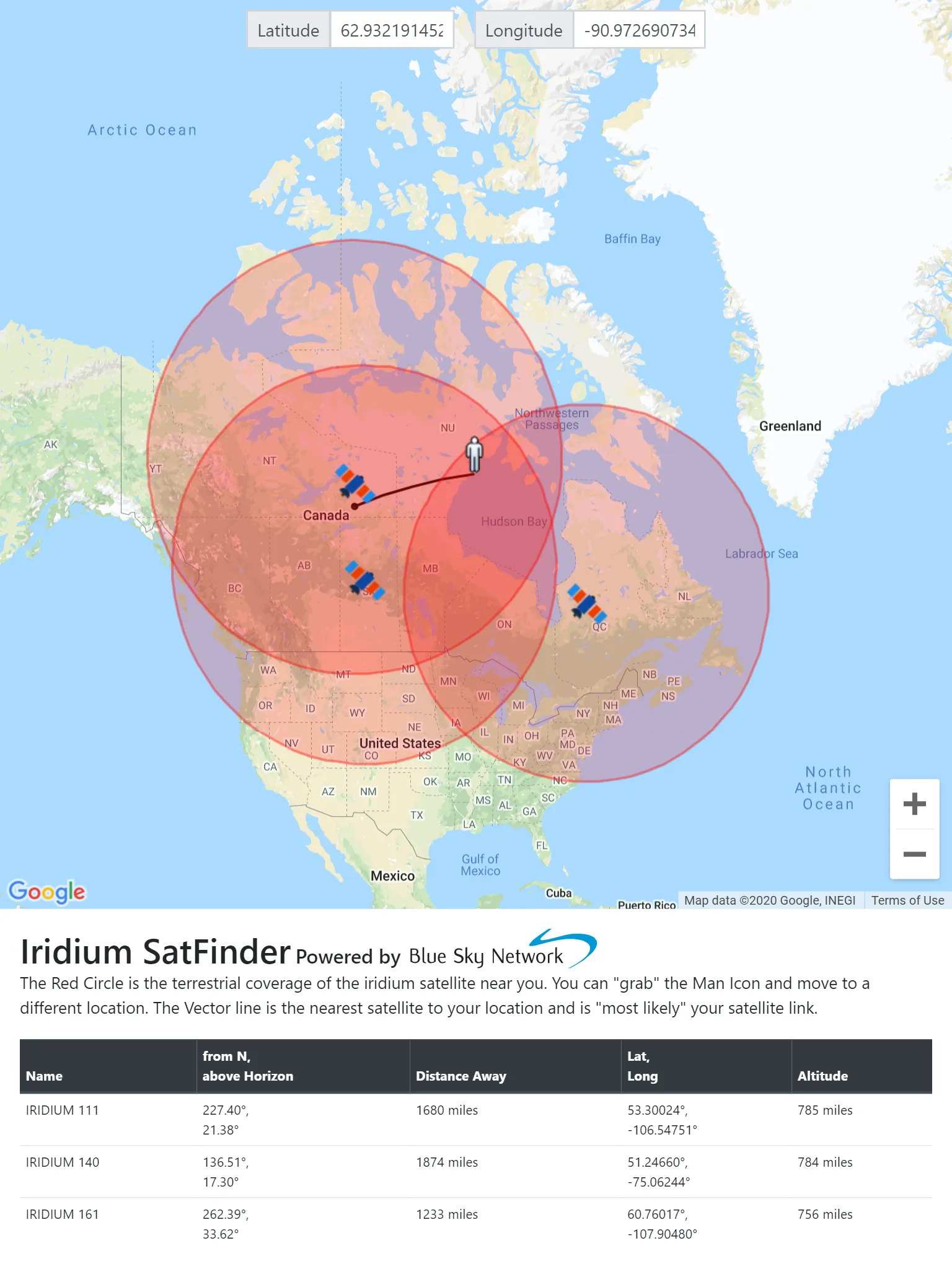 Iridium SatFinder | Indus Appstore | Screenshot