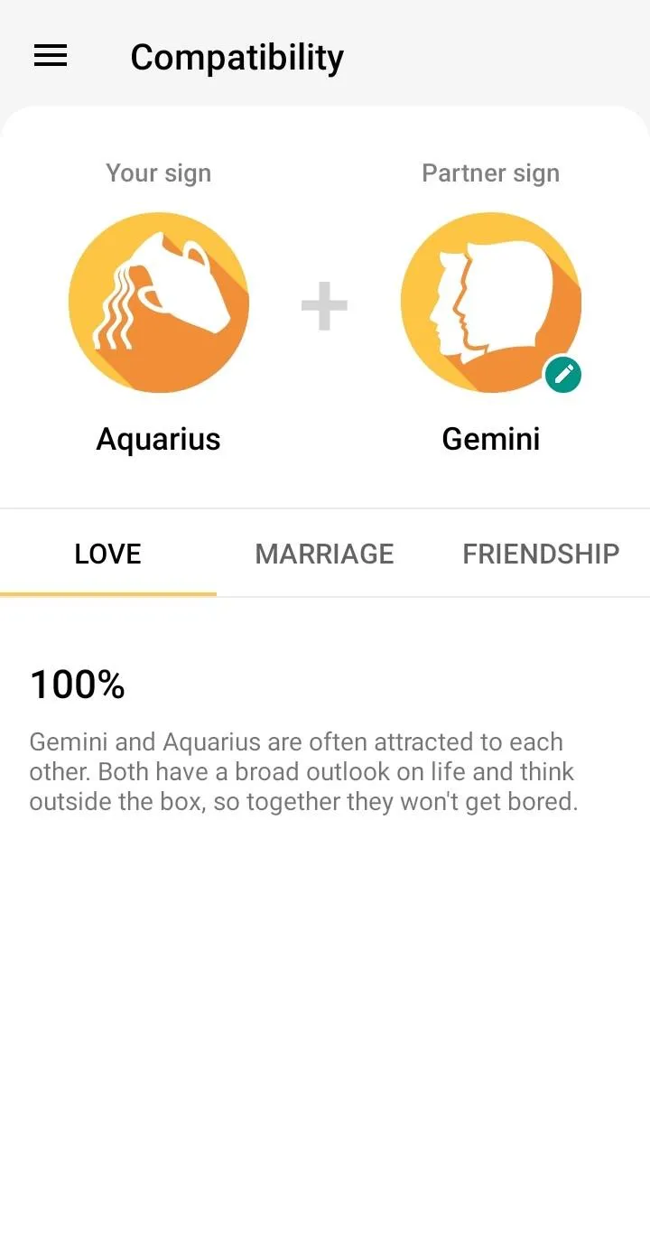 Aquarius Horoscope | Indus Appstore | Screenshot