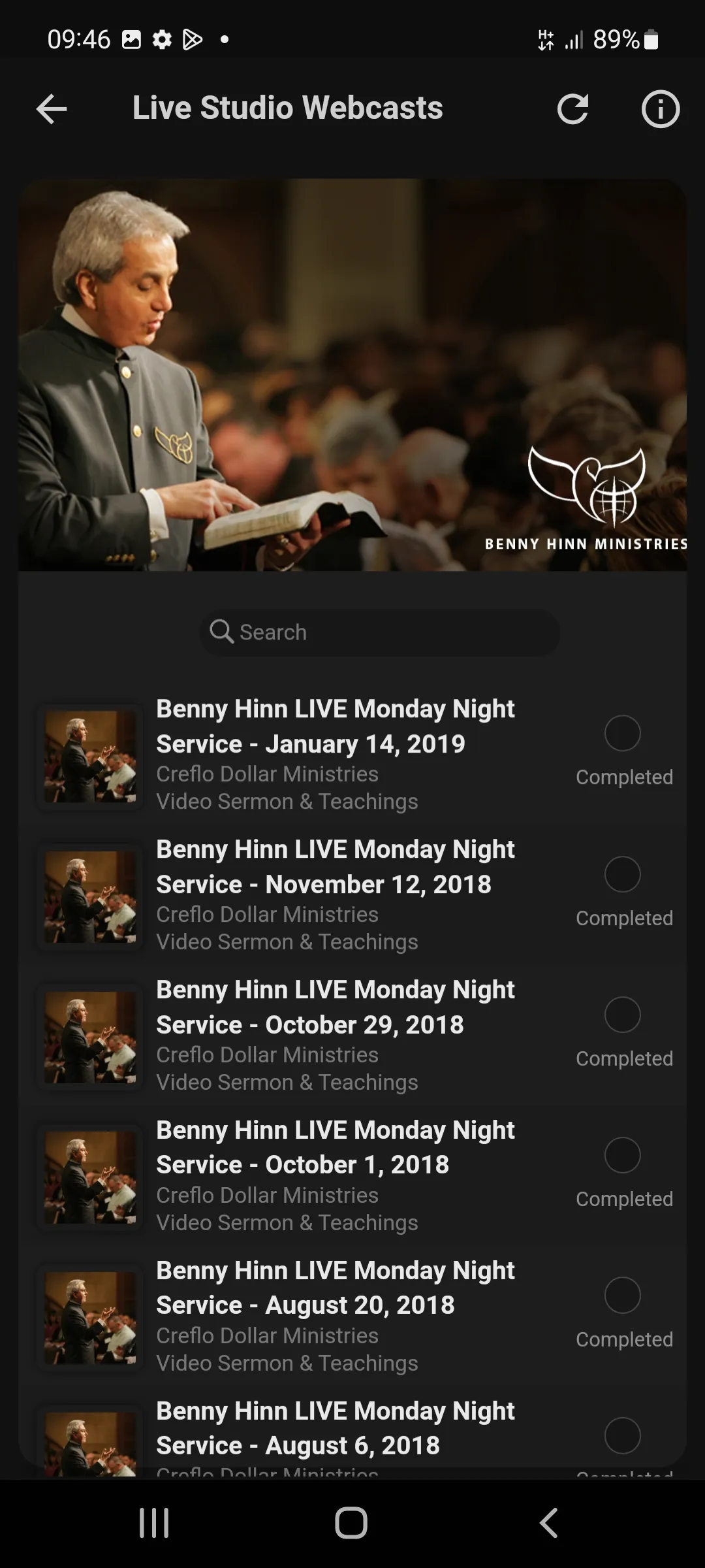 Benny Hinn's Sermons & Videos | Indus Appstore | Screenshot