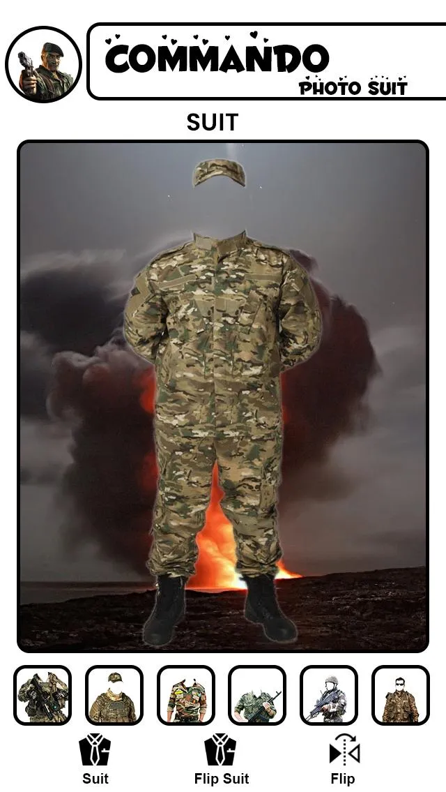 Commando Photo Suit | Indus Appstore | Screenshot