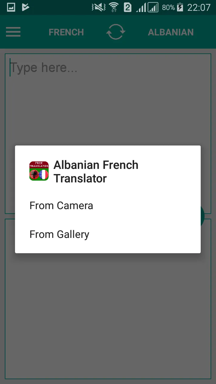 Albanian French Translator | Indus Appstore | Screenshot