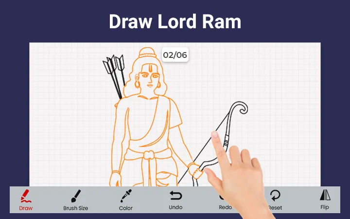 Drawing Lord Ram | Indus Appstore | Screenshot