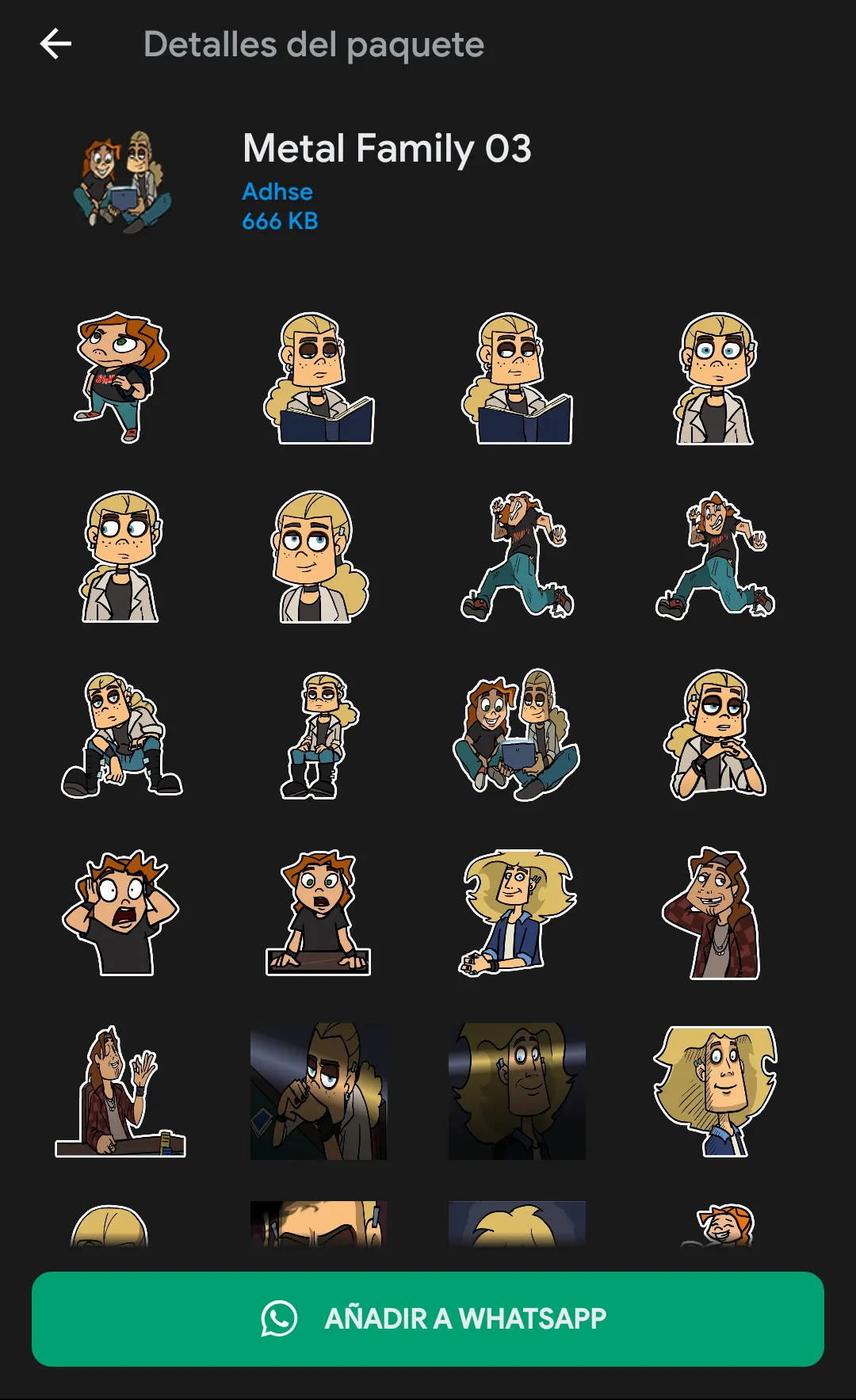 Metal Family Stickers | Indus Appstore | Screenshot