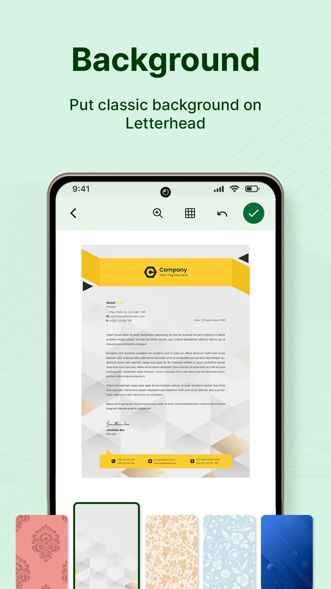 Letterhead Designer & Maker | Indus Appstore | Screenshot