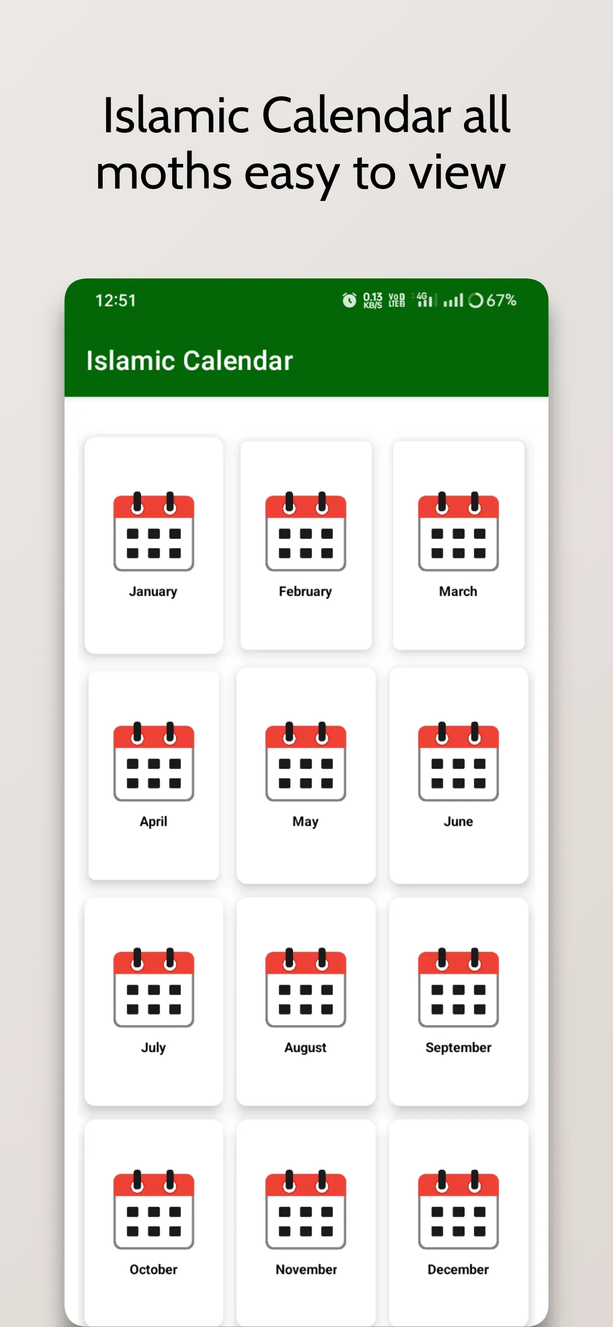 Urdu calendar 2025 Islamic | Indus Appstore | Screenshot