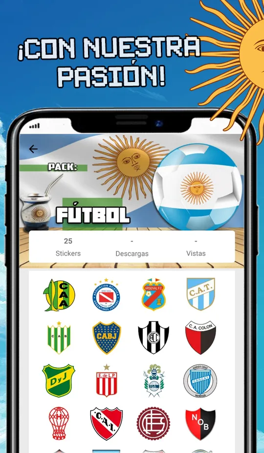 Argentine Stickers | Indus Appstore | Screenshot