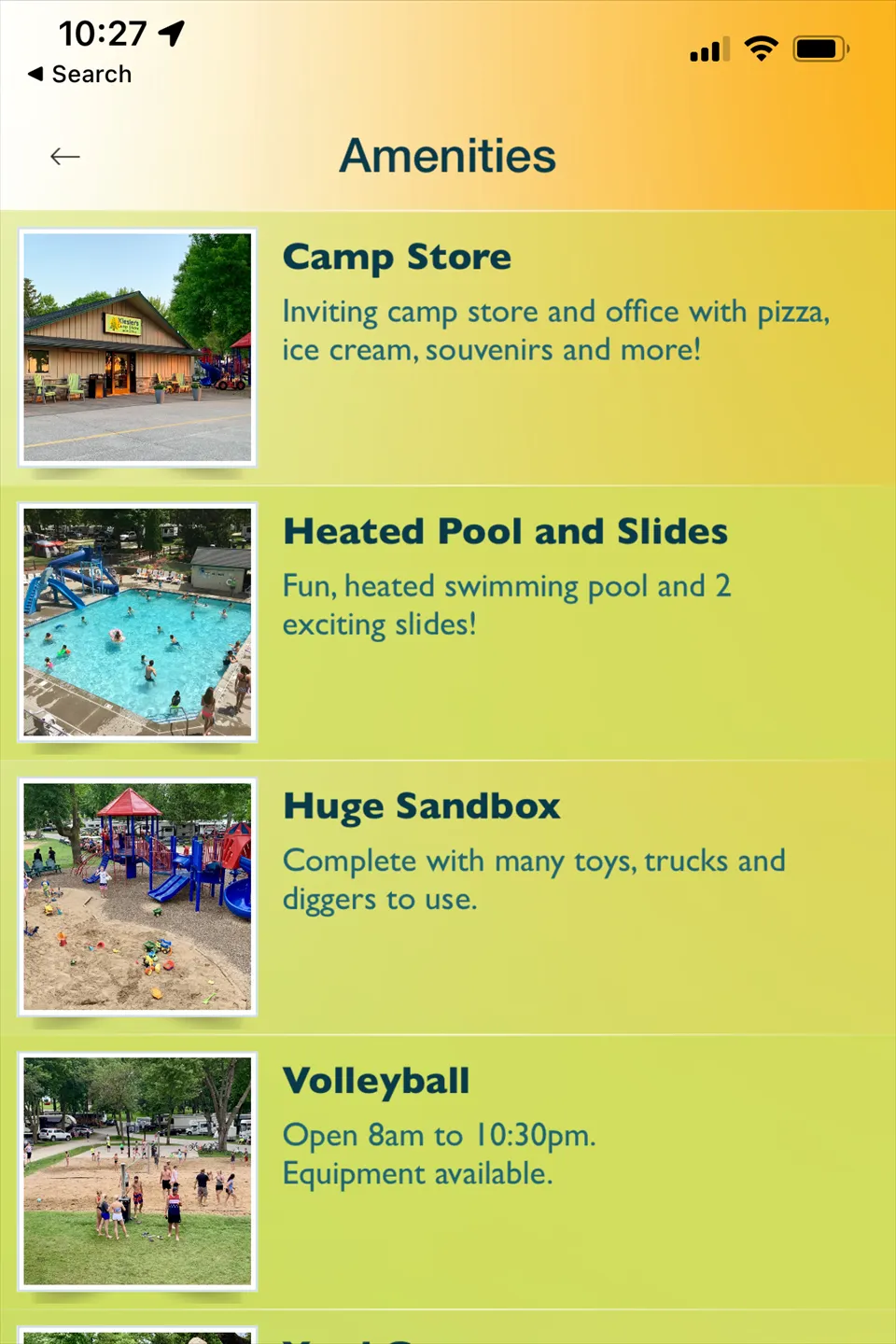 Kieslers Campground RV Resort | Indus Appstore | Screenshot