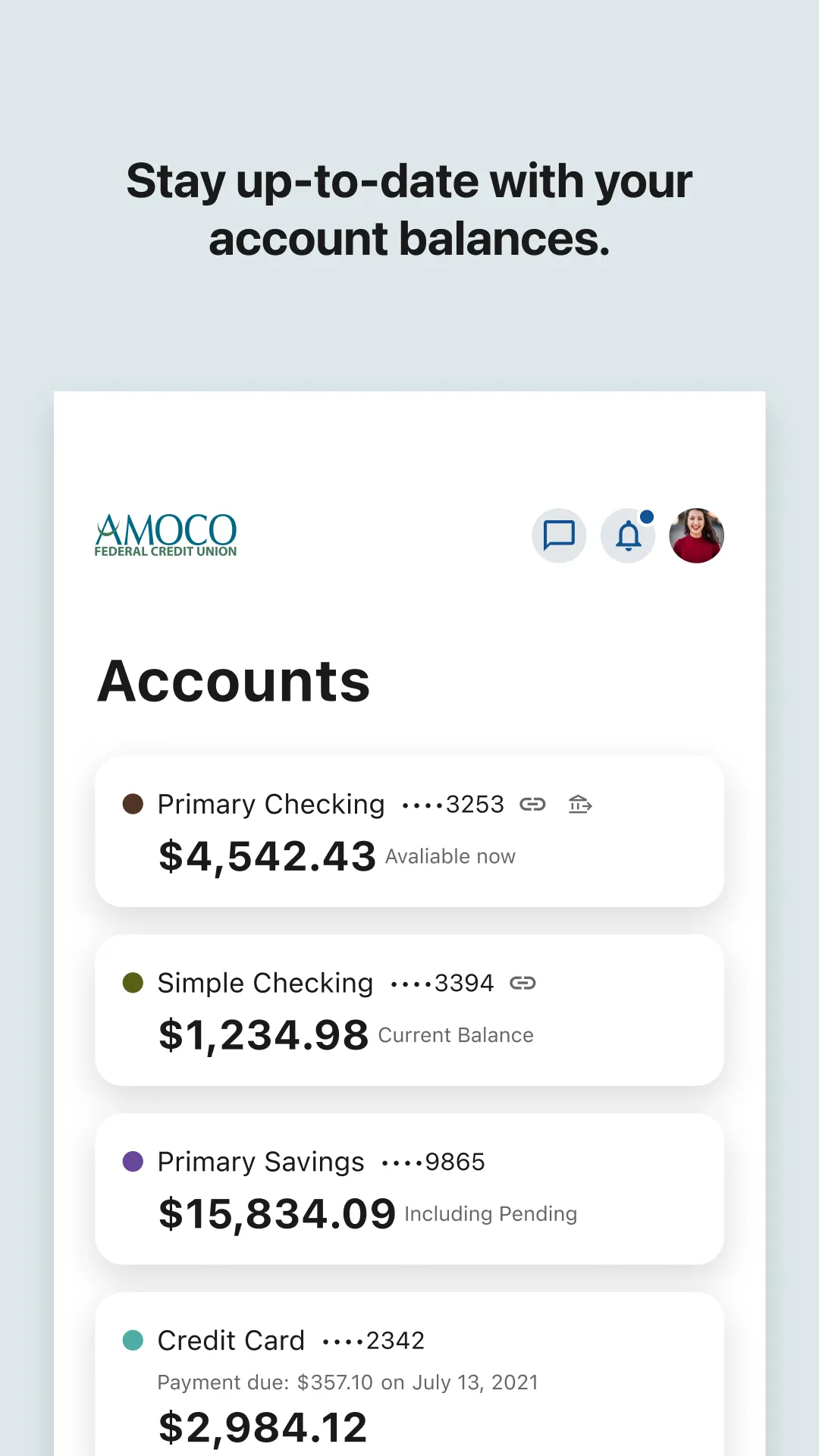 AMOCO FCU Mobile | Indus Appstore | Screenshot