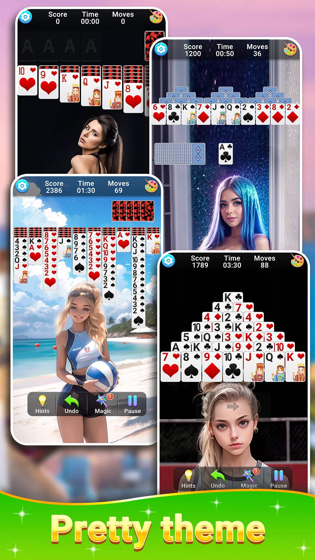 Solitaire Collection Girls | Indus Appstore | Screenshot