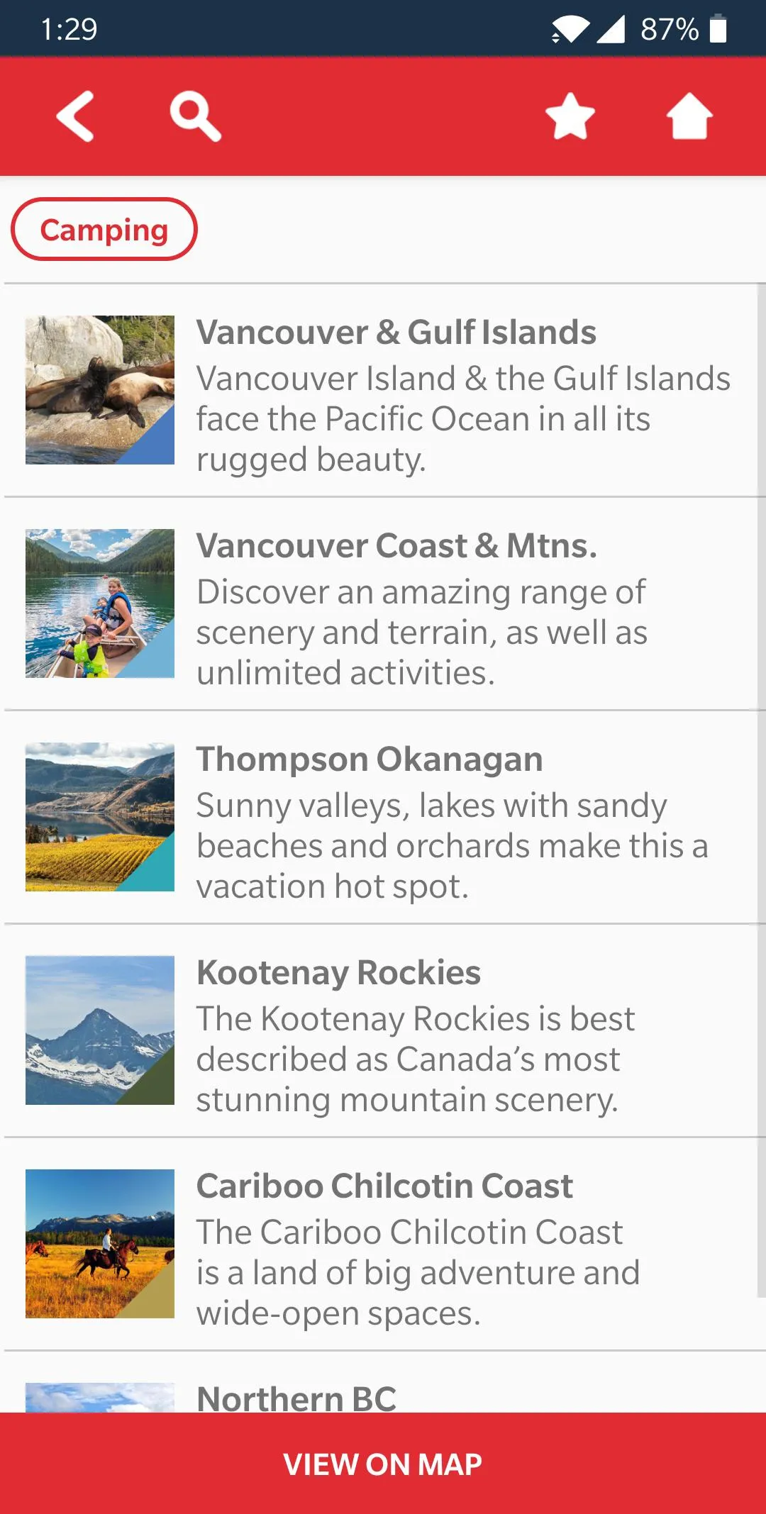 Super Camping British Columbia | Indus Appstore | Screenshot