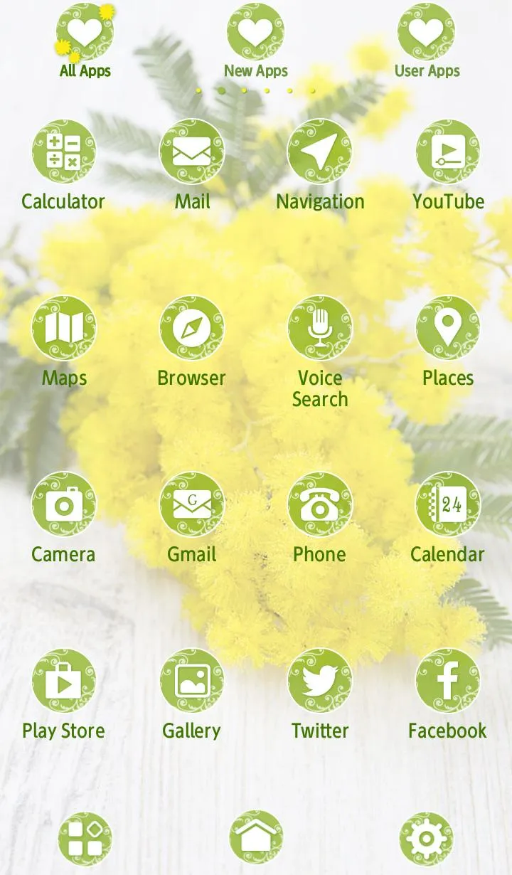 Cute Theme-Mimosa Flowers- | Indus Appstore | Screenshot