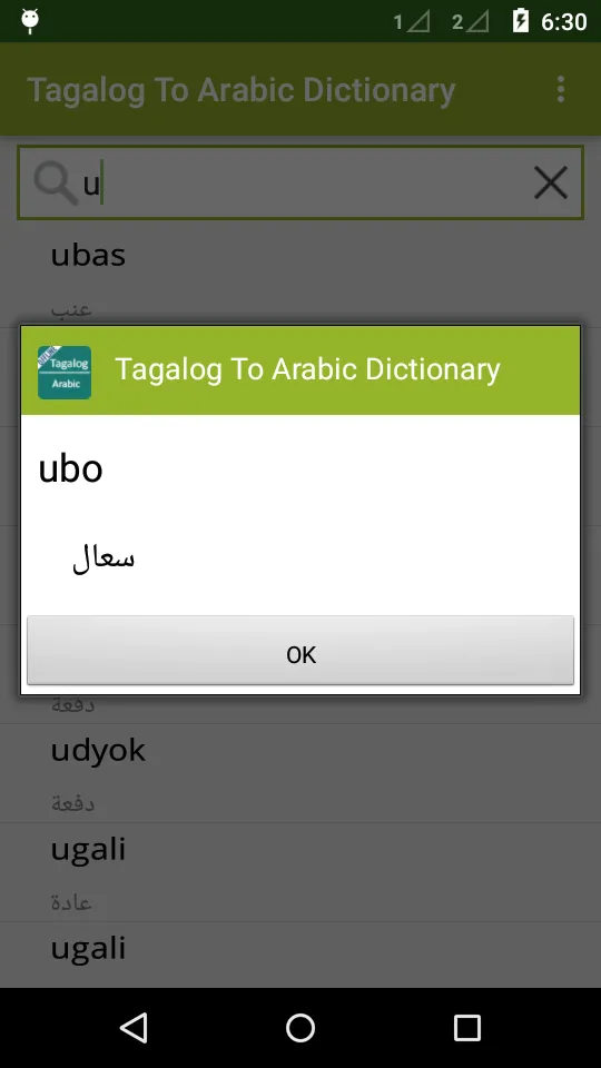 Tagalog To Arabic Dictionary | Indus Appstore | Screenshot