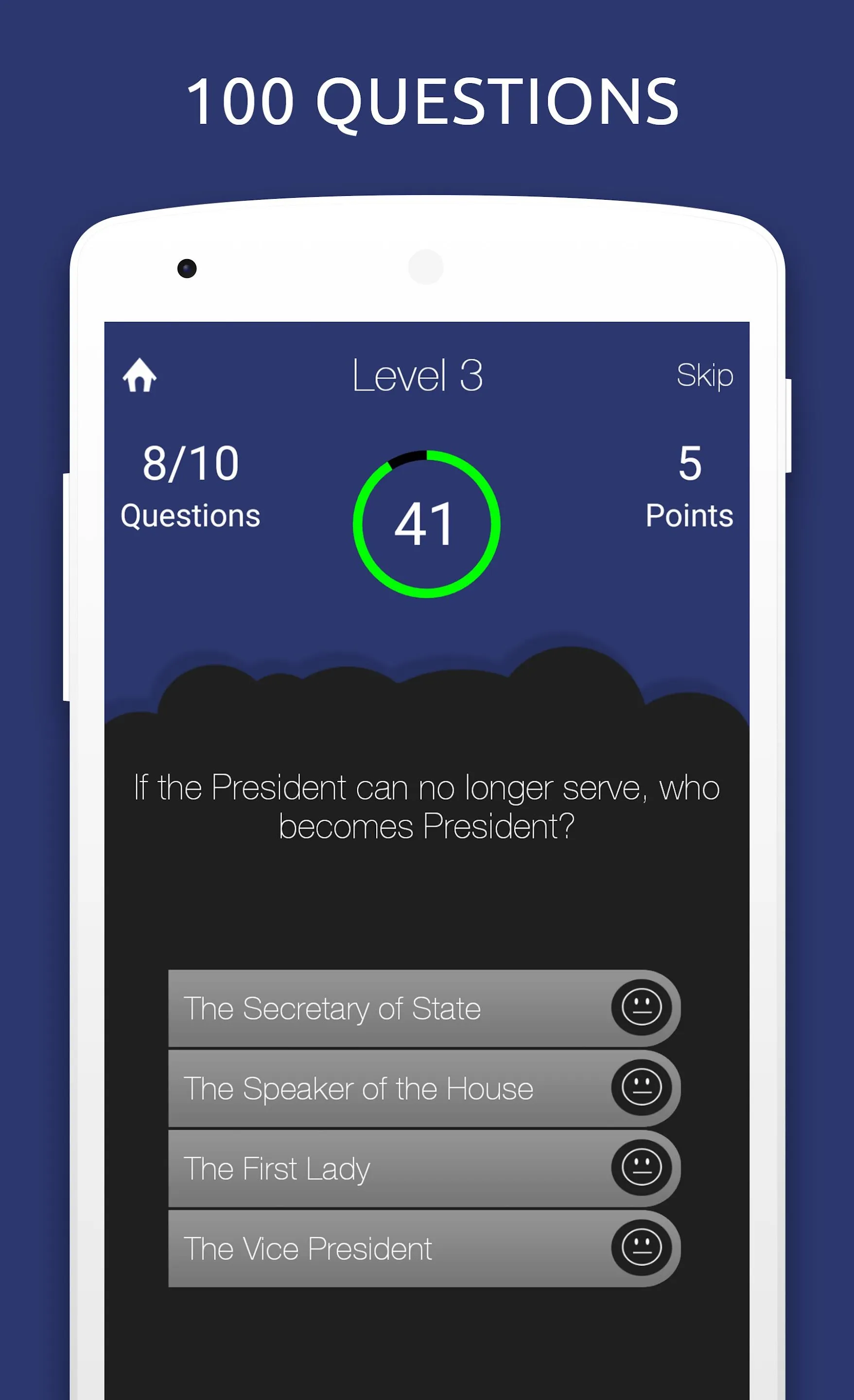 US Citizenship Test Civic Quiz | Indus Appstore | Screenshot