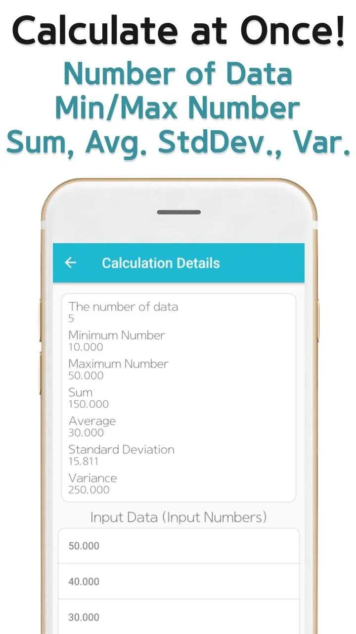 Average Standard Deviation Cal | Indus Appstore | Screenshot