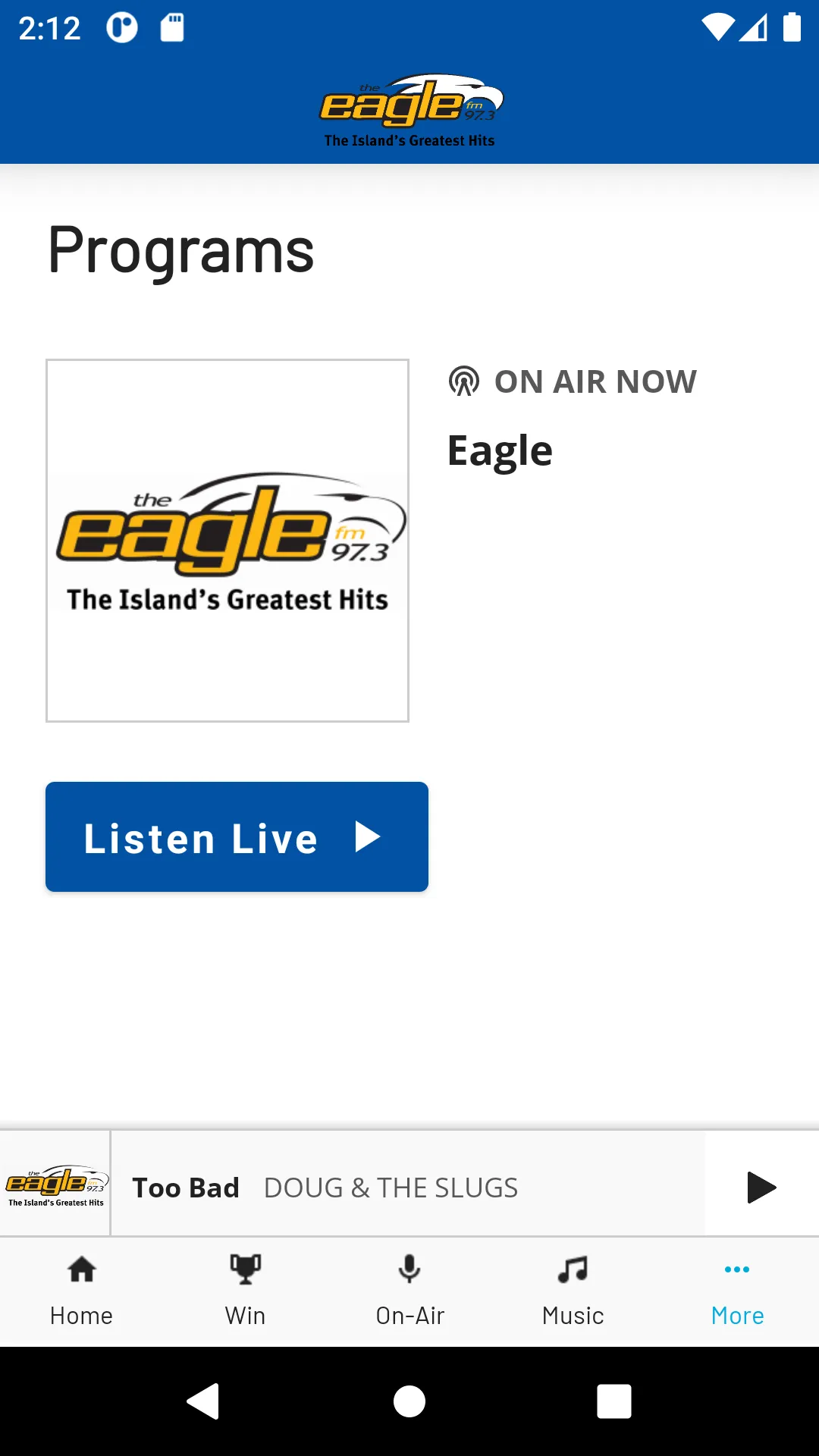 97.3 The Eagle | Indus Appstore | Screenshot