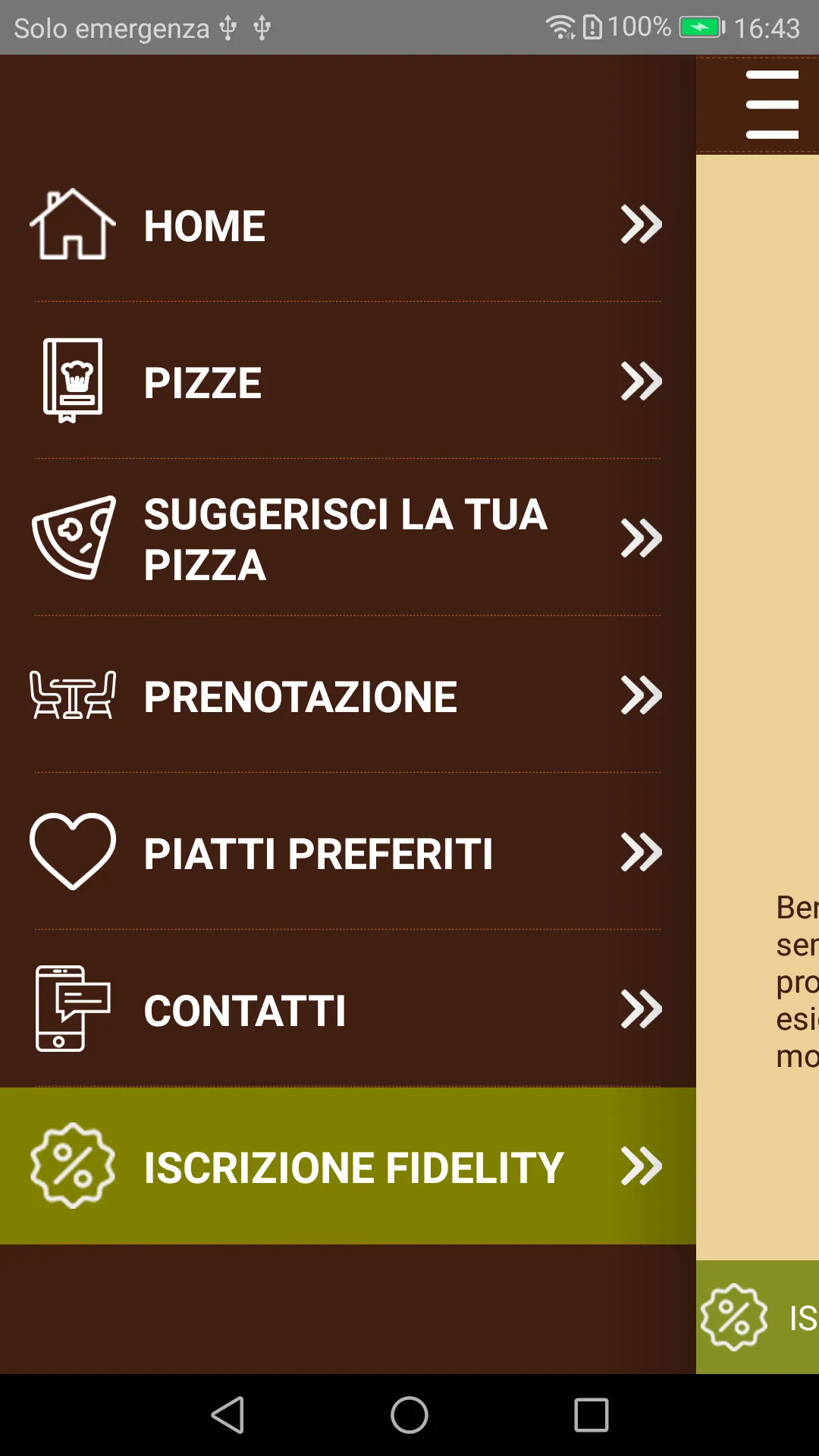 Pizzeria Prima o Poi | Indus Appstore | Screenshot