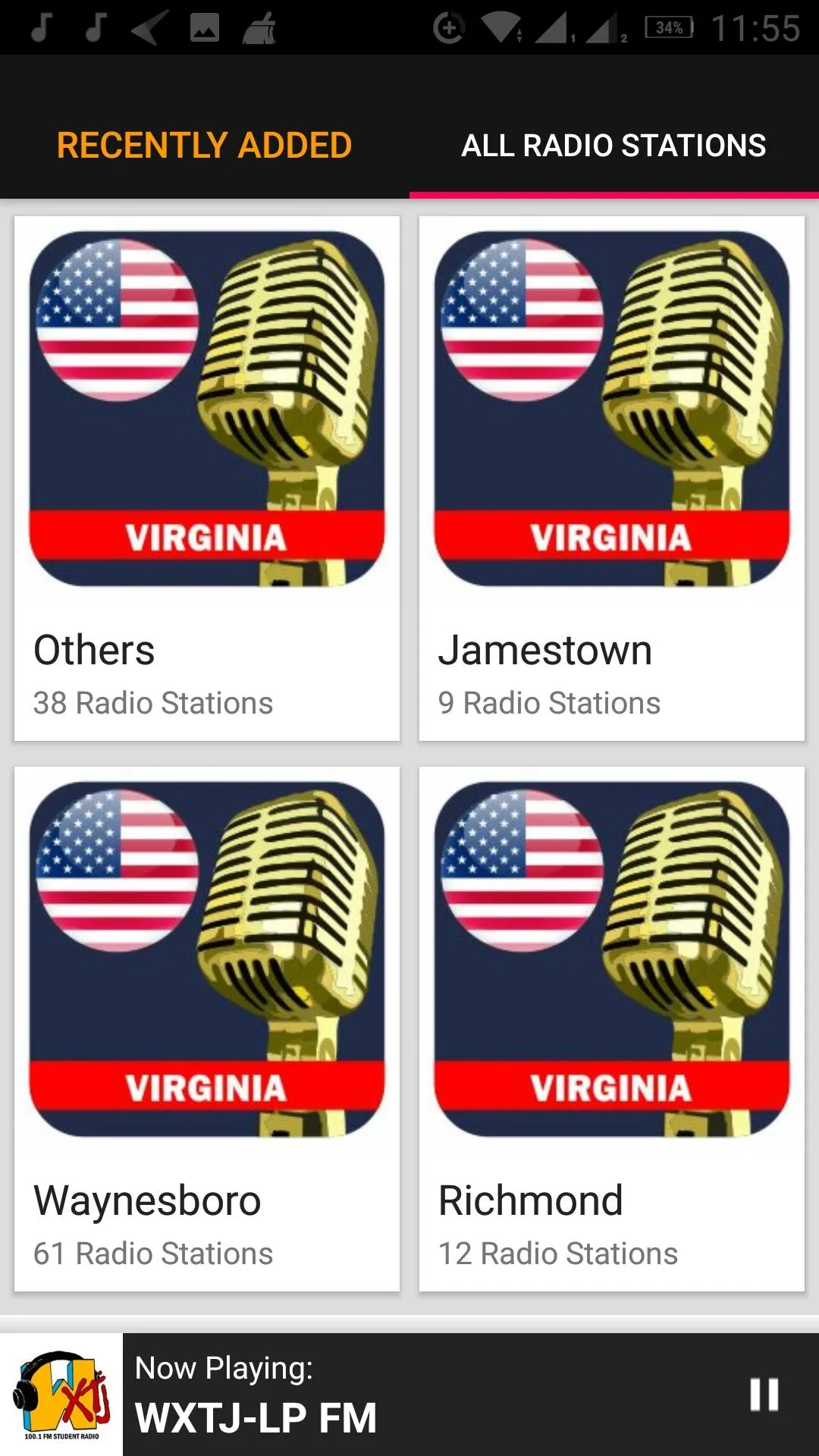 Virginia Radio Stations - USA | Indus Appstore | Screenshot