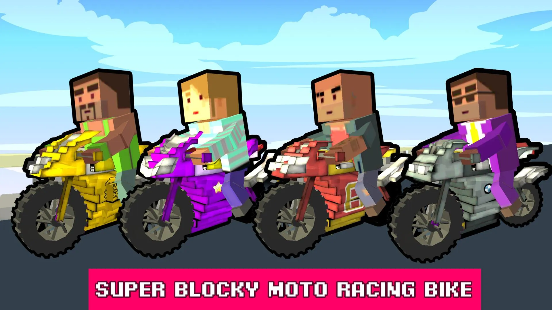 Blocky Moto Rider - Motorcycle | Indus Appstore | Screenshot