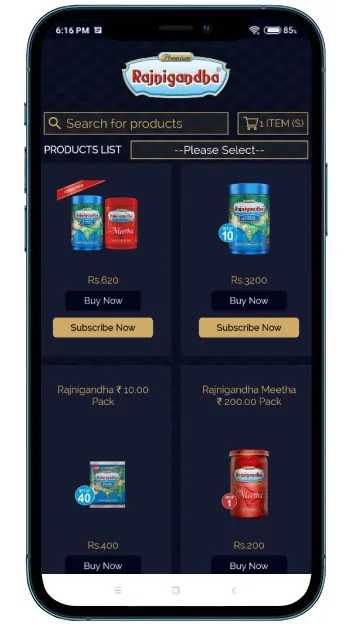 Rajnigandha Shopping App | Indus Appstore | Screenshot
