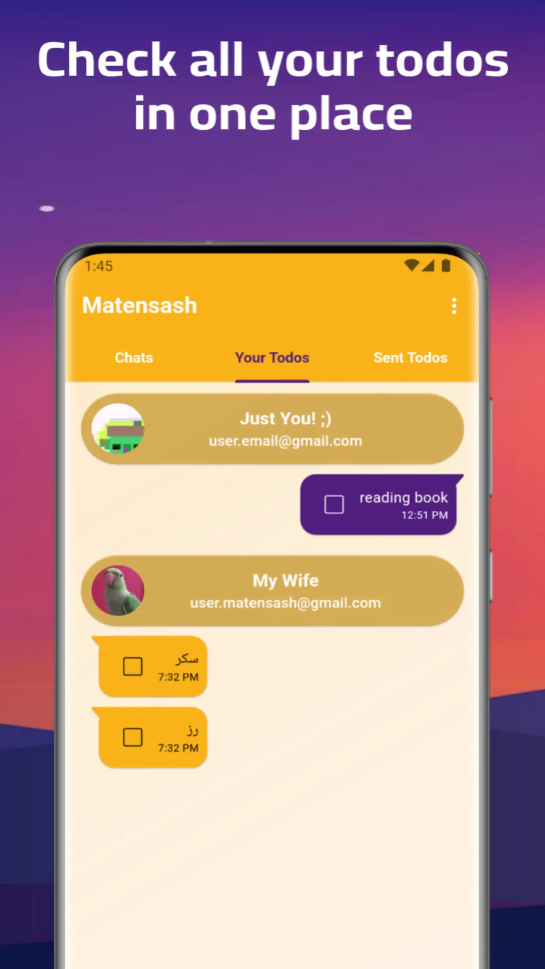 Matensash - To Do List by Chat | Indus Appstore | Screenshot