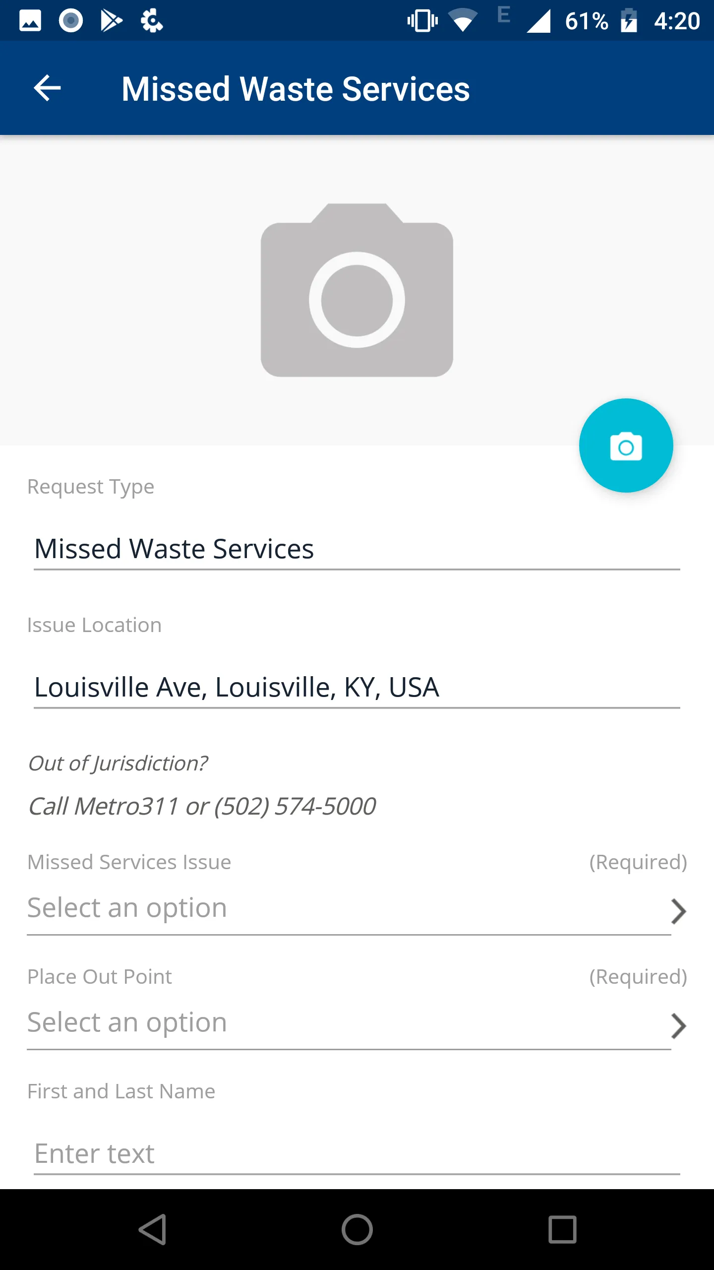 Louisville Metro311 | Indus Appstore | Screenshot