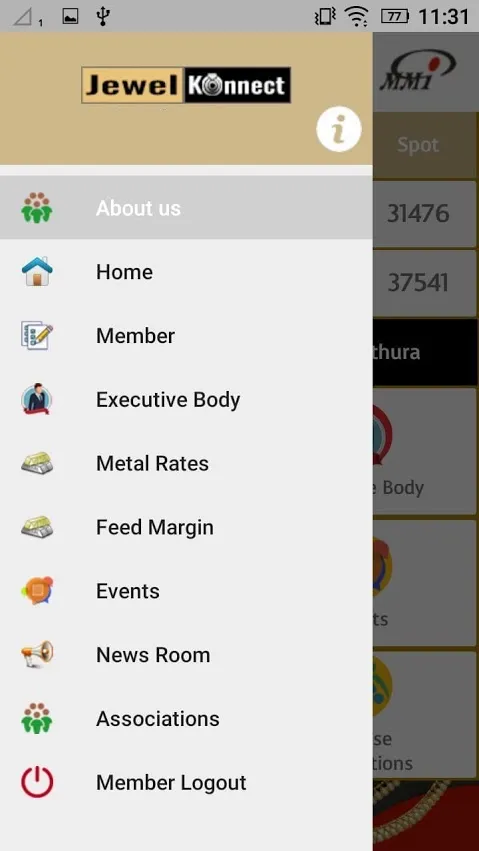 Jewel Konnect | Metal Rate | Indus Appstore | Screenshot