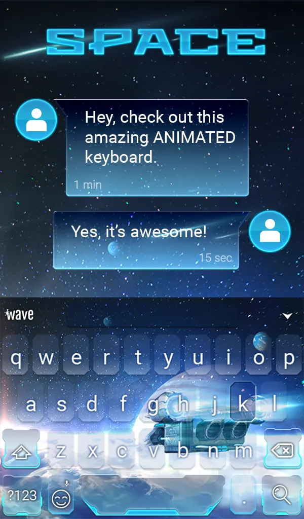 Space Keyboard & Wallpaper | Indus Appstore | Screenshot