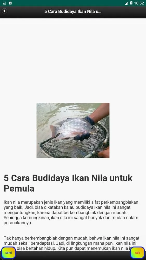 Tilapia Cultivation | Indus Appstore | Screenshot