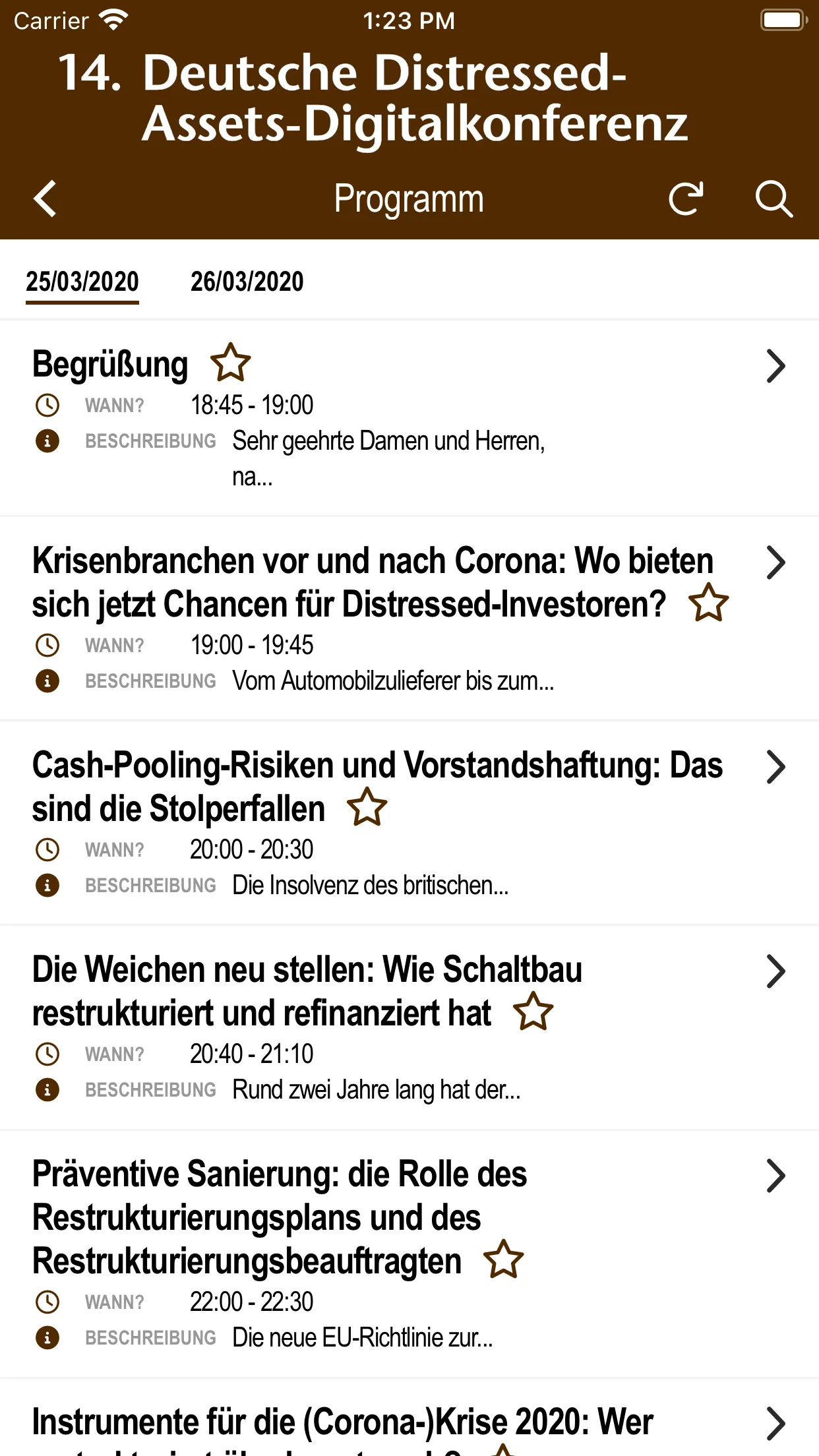 F.A.Z.-Fachverlag Events | Indus Appstore | Screenshot