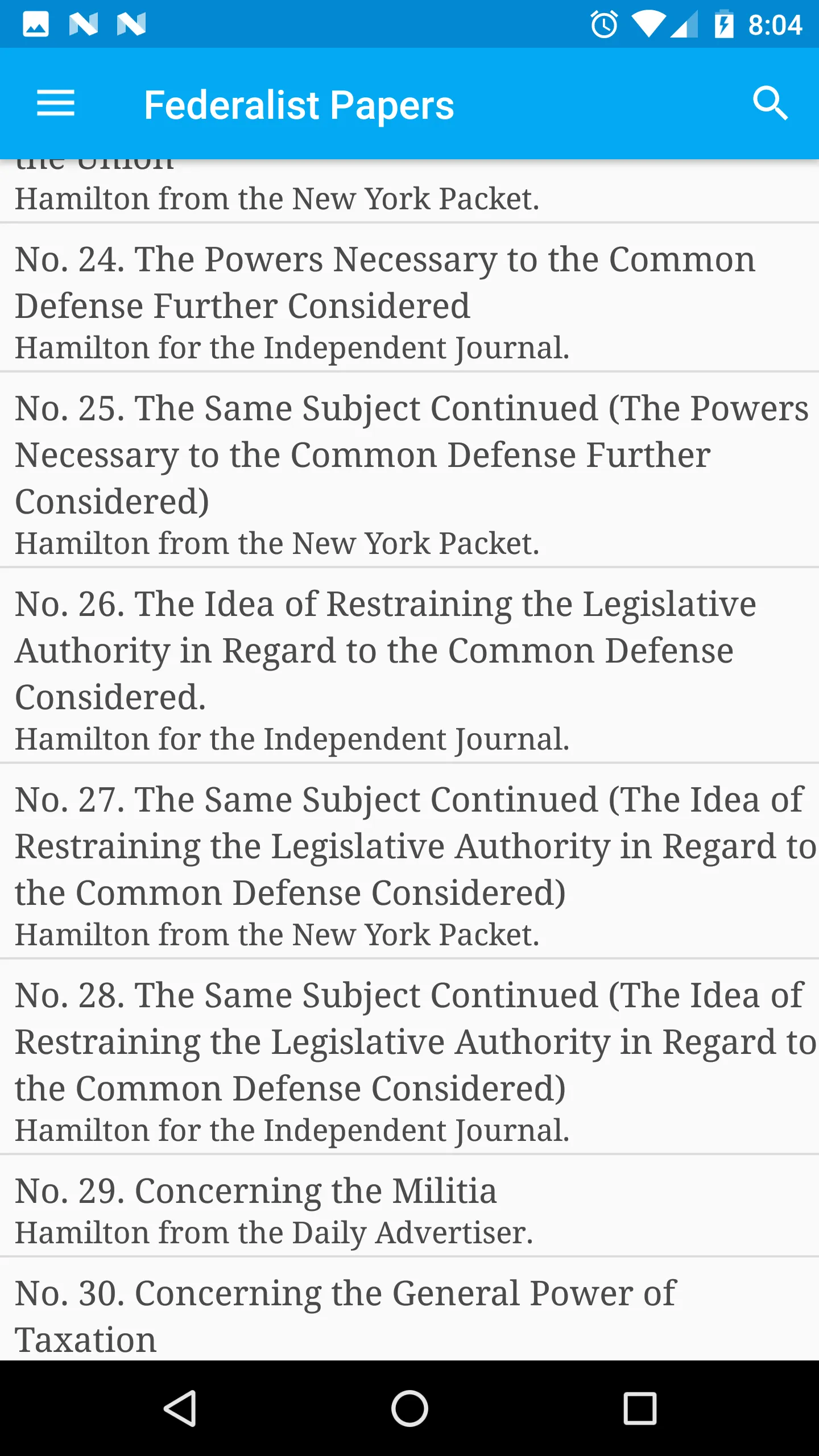 The Federalist Papers | Indus Appstore | Screenshot