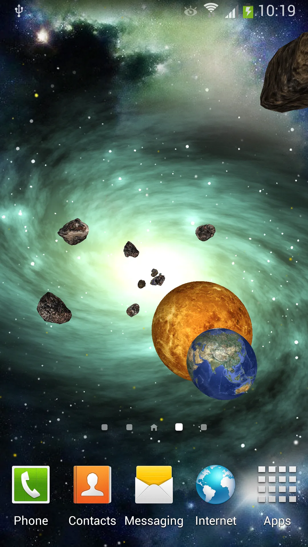 3D Space Live Wallpaper | Indus Appstore | Screenshot