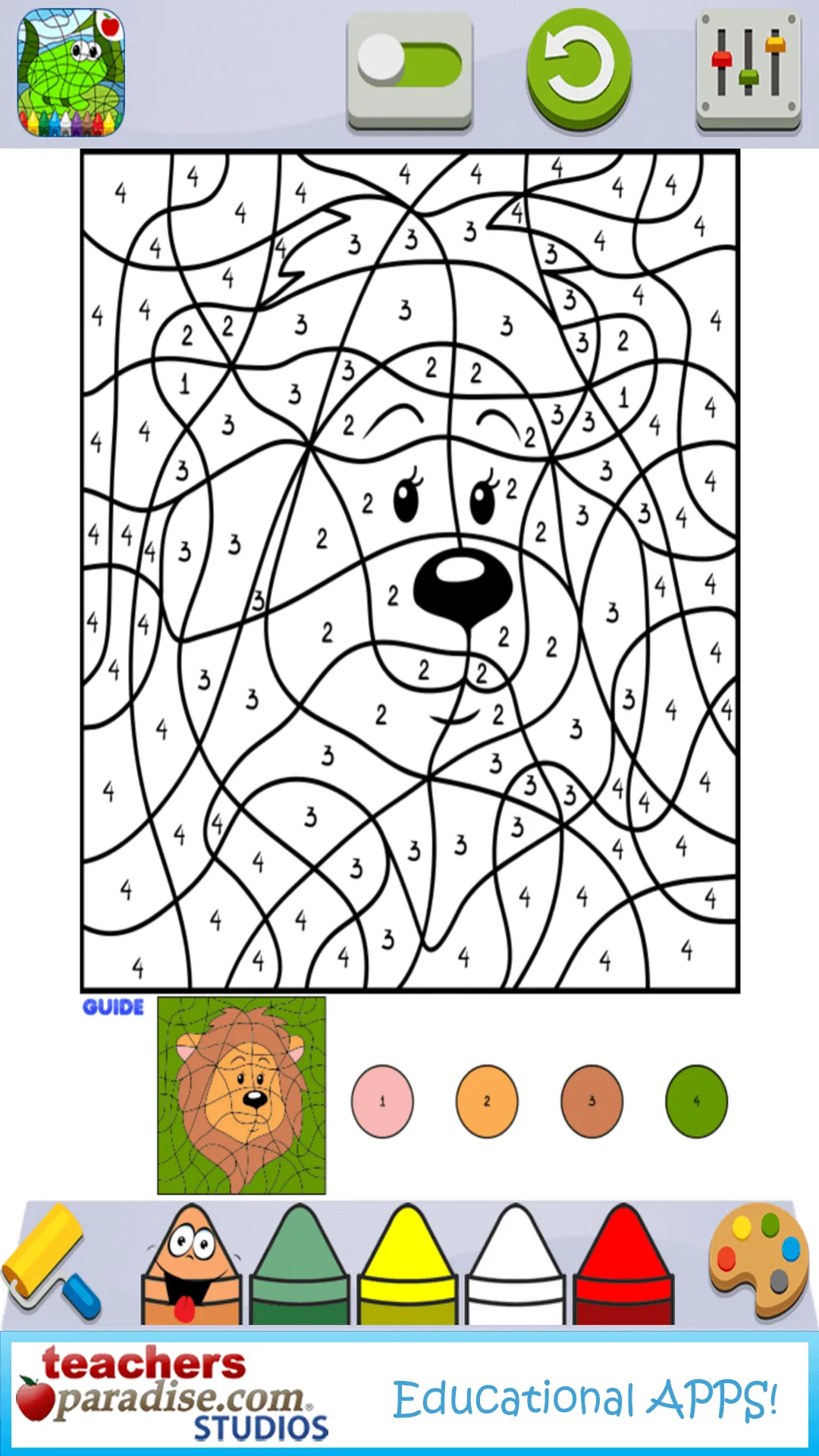 Color By Numbers Game for Kids | Indus Appstore | Screenshot