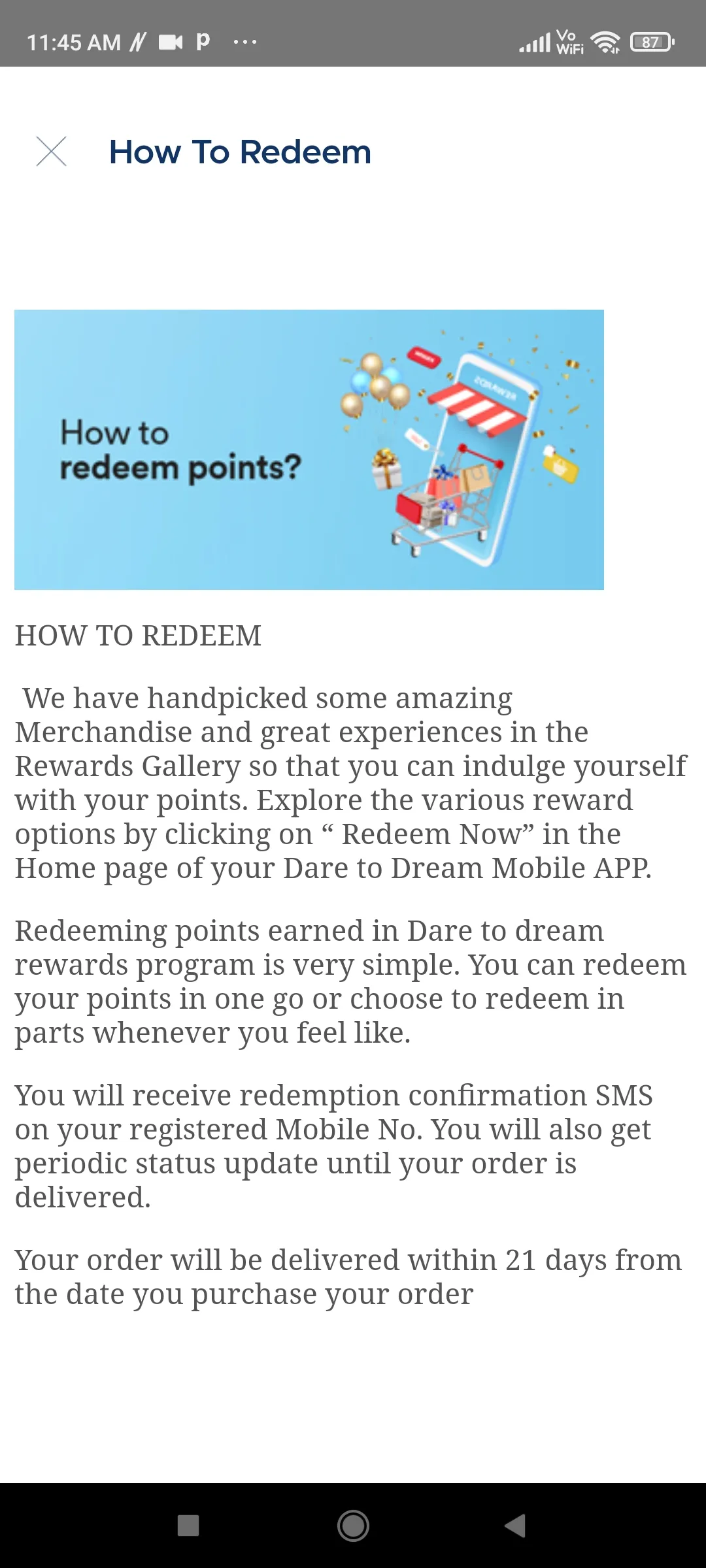 ITB Dare To Dream Rewards | Indus Appstore | Screenshot