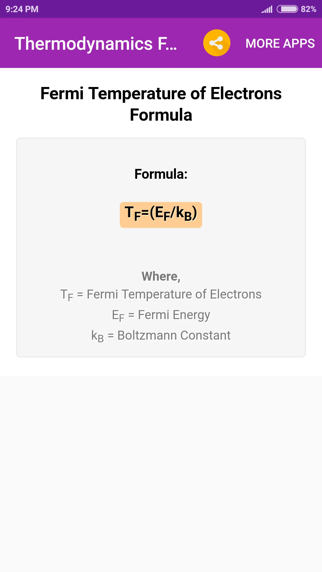 Thermodynamics Formulas | Indus Appstore | Screenshot