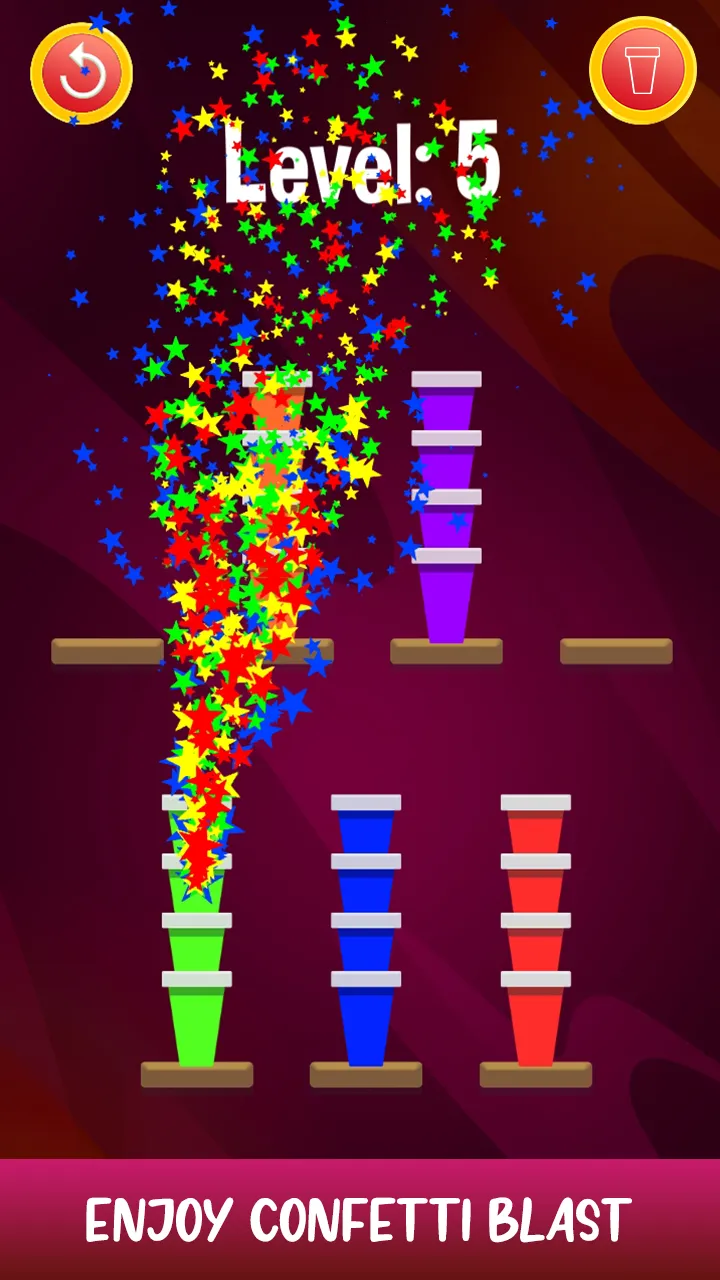 Cup Sort Game: Color Puzzle | Indus Appstore | Screenshot