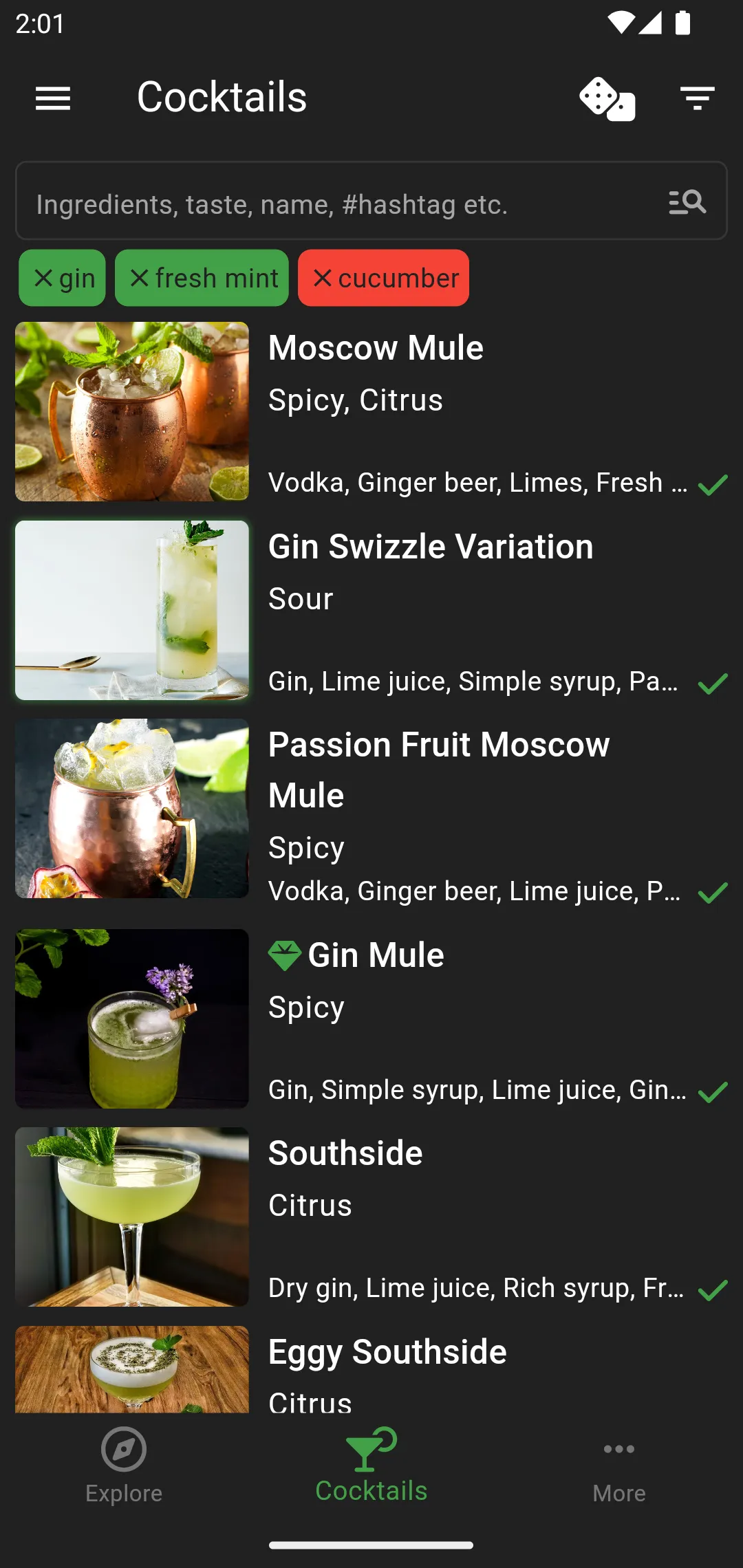 Cocktail Hobbyist - Recipes | Indus Appstore | Screenshot