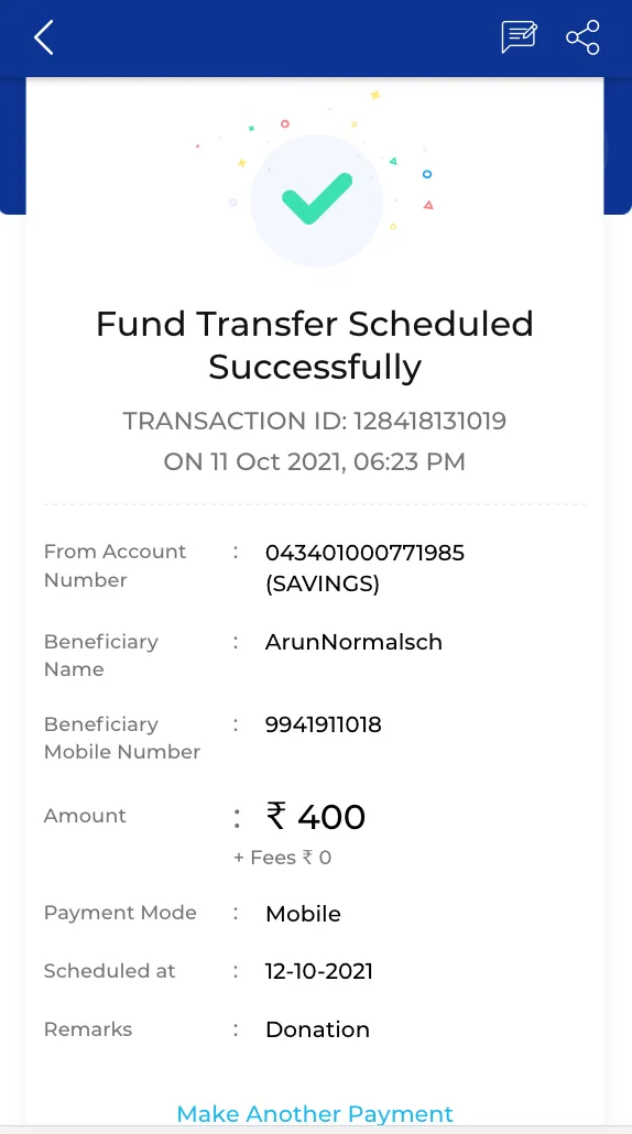 IOB Mobile | Indus Appstore | Screenshot