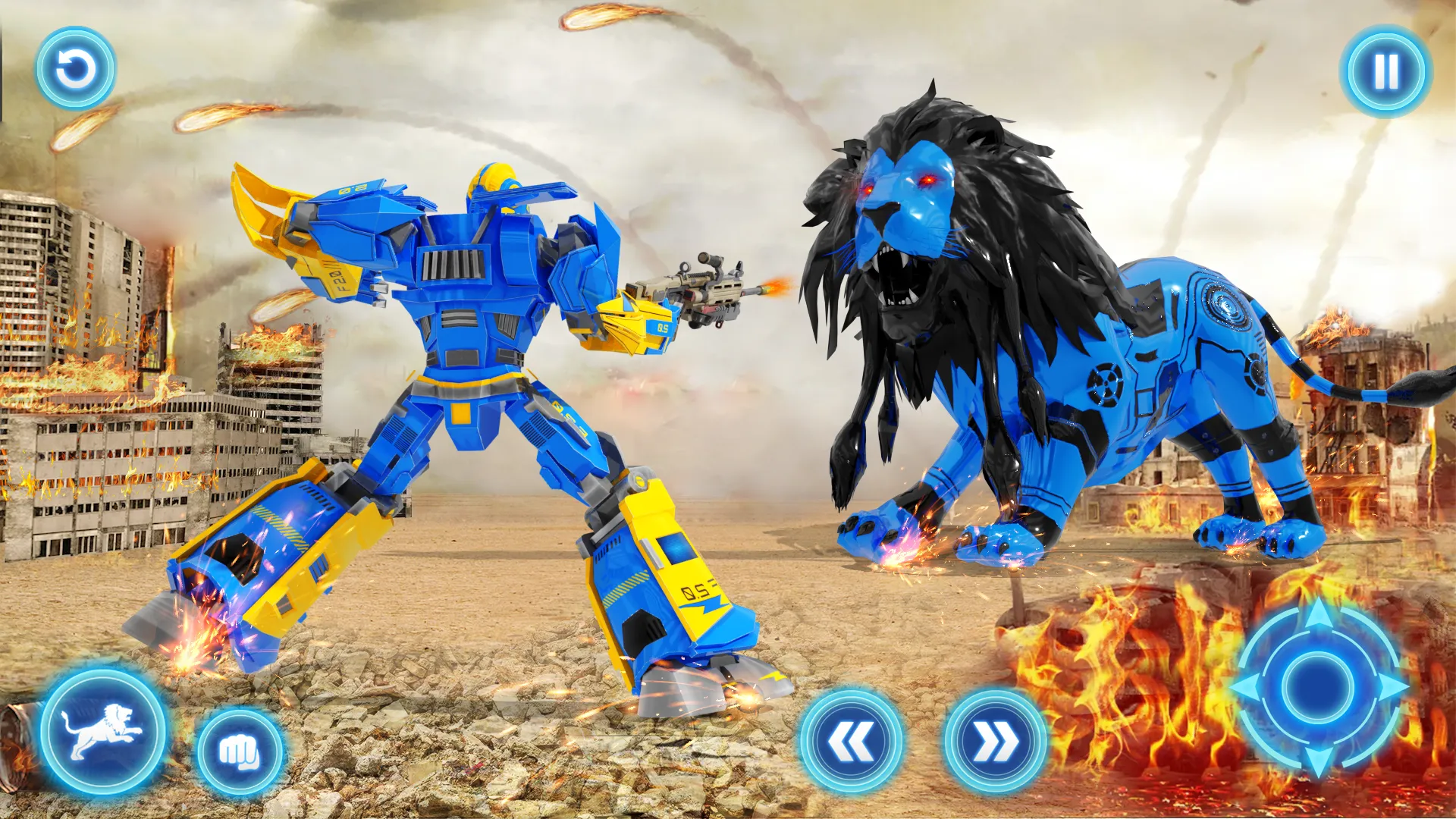 Army Tank Lion Robot Car Games | Indus Appstore | Screenshot