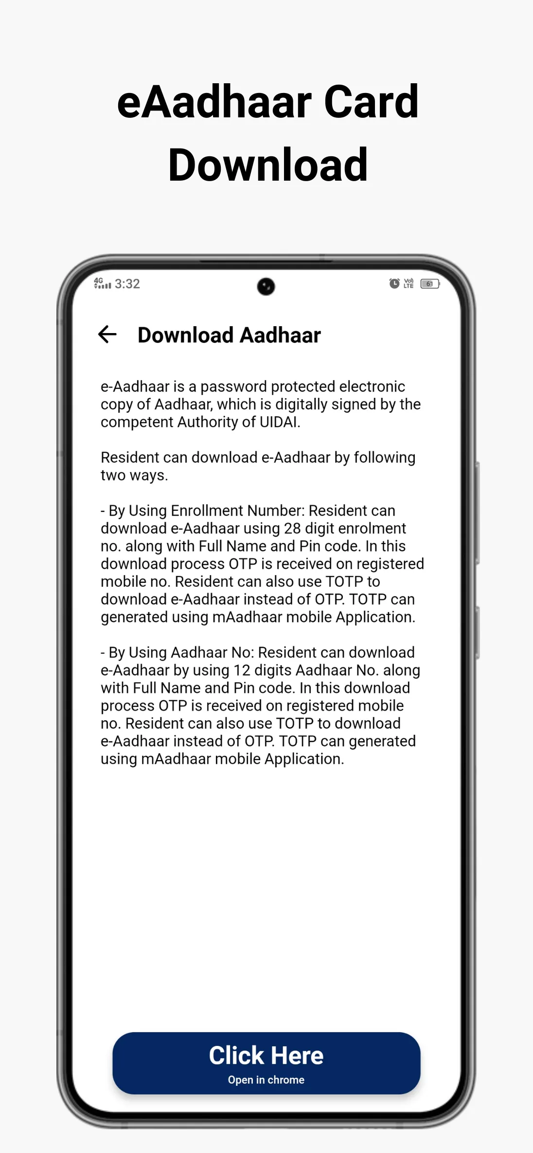 Guide for Download Aadhar Card | Indus Appstore | Screenshot