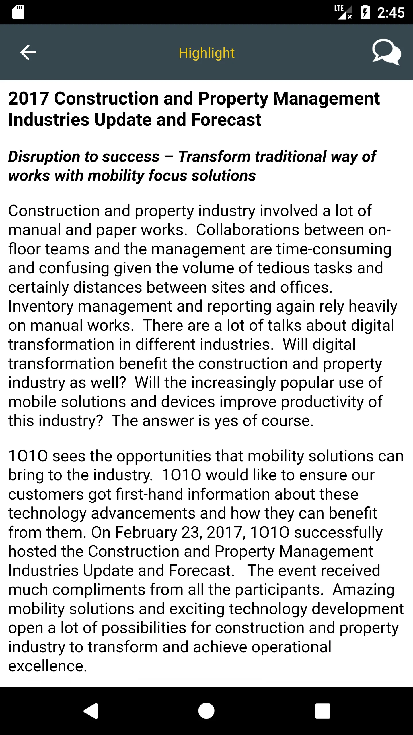 1O1O Corporate | Indus Appstore | Screenshot