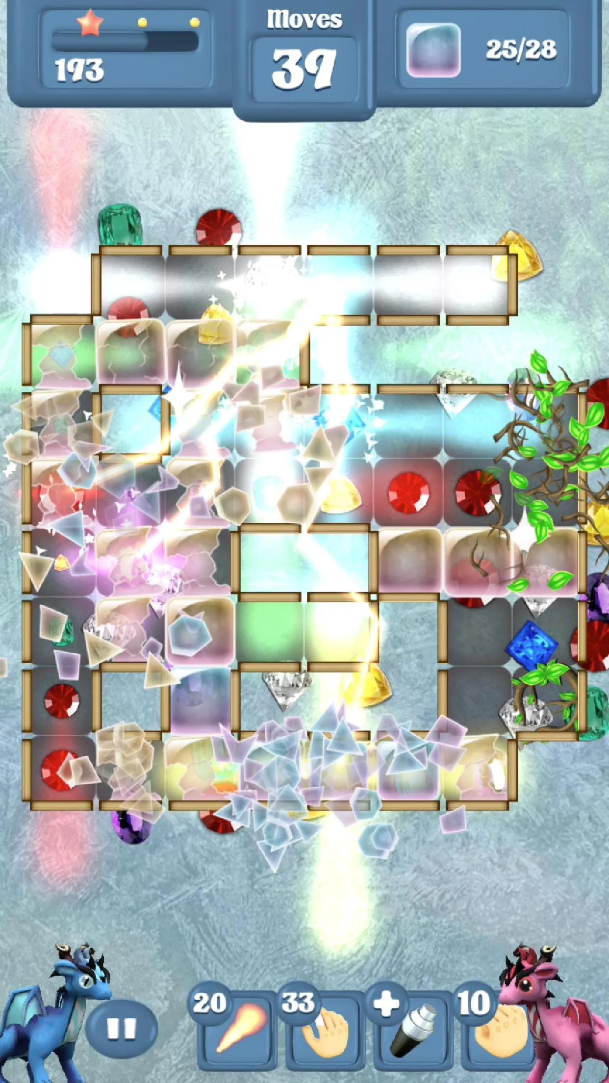 Frozen Dragon Gems - Match 3 | Indus Appstore | Screenshot