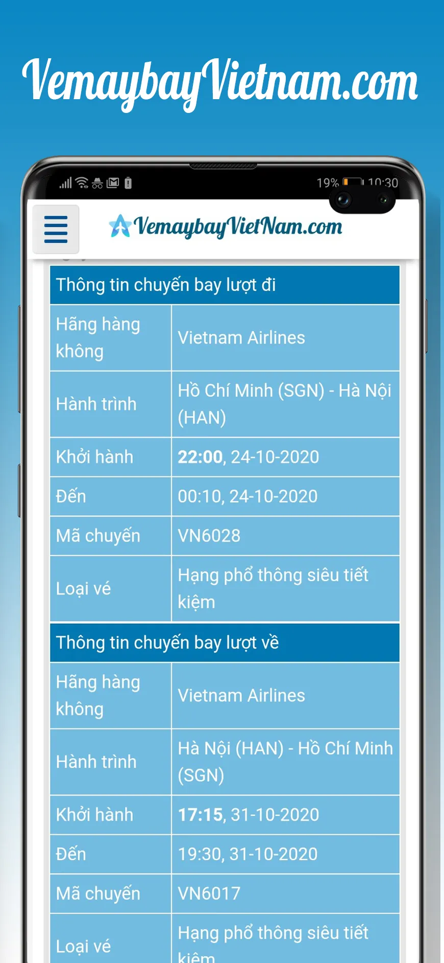 Vé Máy Bay Việt Nam | Indus Appstore | Screenshot