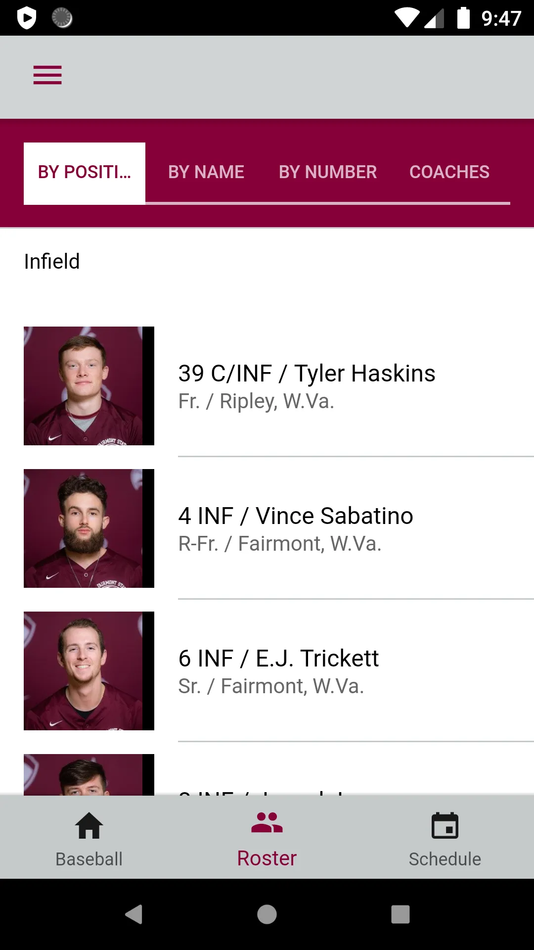 Fairmont State Athletics | Indus Appstore | Screenshot